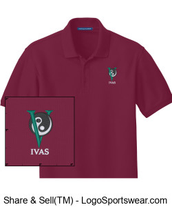 Burgandy Polo shirt Design Zoom